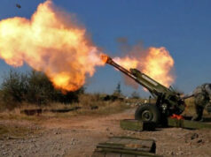 Українська артилерія у відповідь «гасить» ворога. ВІДЕО