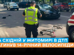 У Житомирі на Східній 14-річний велосипедист загинув під колесами Audi