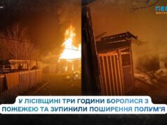 У Лісівщині рятувальники понад три години стримували пожежу в приватному домогосподарстві
