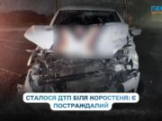 ДТП поблизу Коростеня: легковик зіткнувся з автобусом, водія Citroen госпіталізували