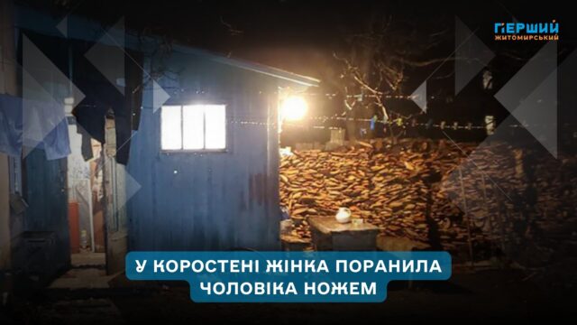У Коростені жінку підозрюють у пораненні чоловіка ножем під...