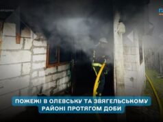 На Житомирщині за добу ліквідували дві пожежі в житловому секторі