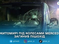 У Житомирі під колесами Mercedes загинув пішохід