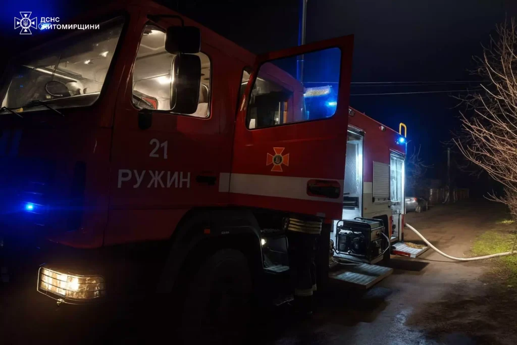 У Ружині загасили пожежу