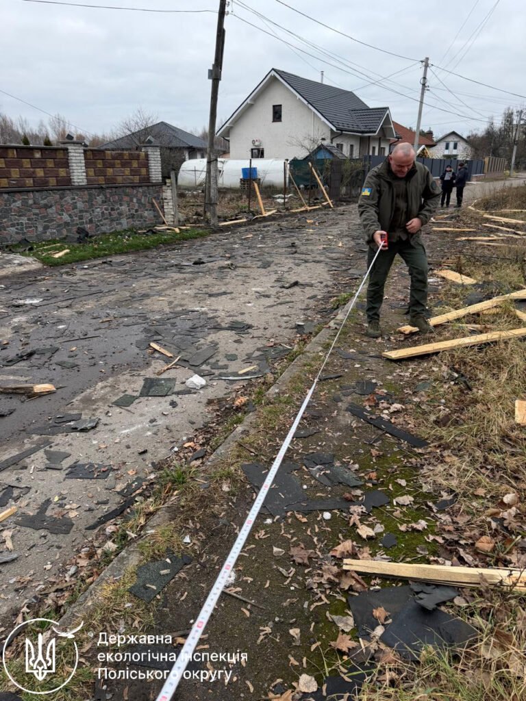Після атаки РФ на Житомирщину екоінспекція фіксує збитки довкіллю