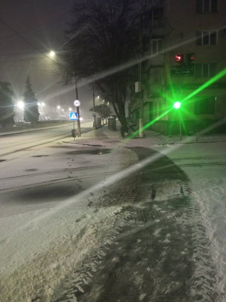 У Житомирі снігопад