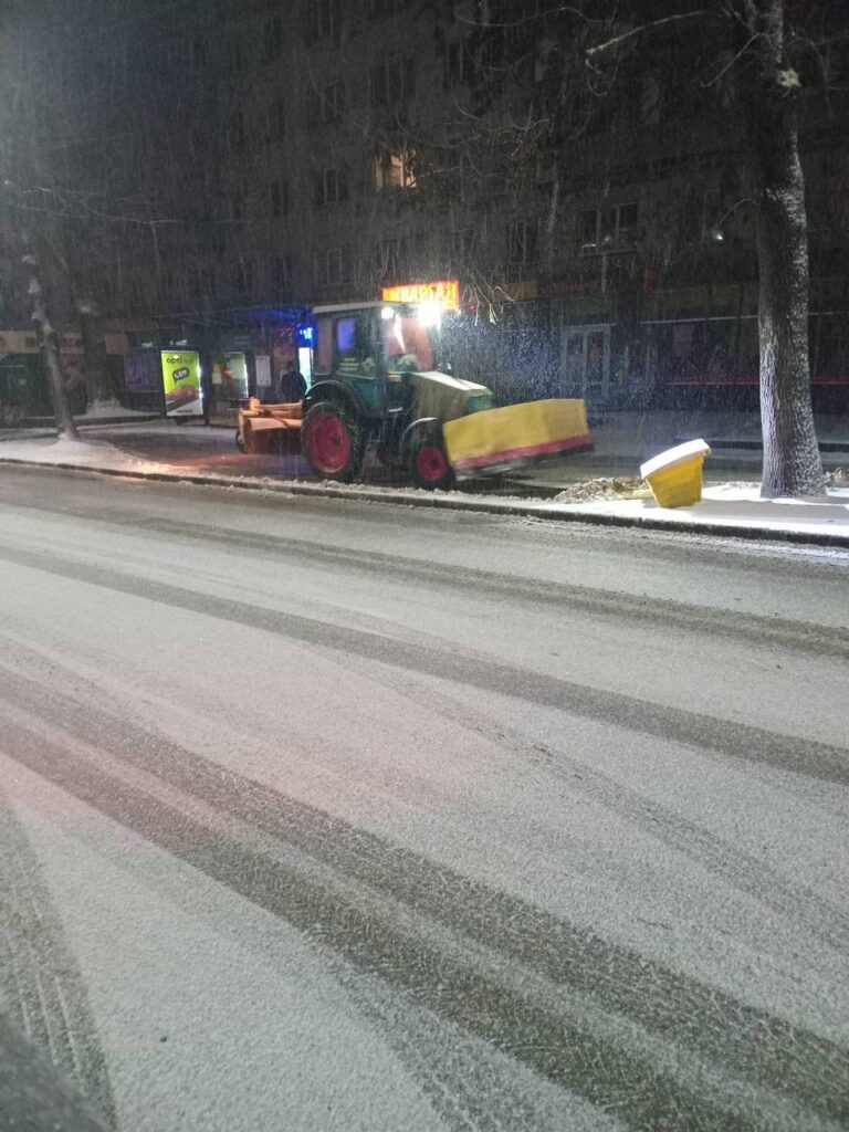 У Житомирі снігопад