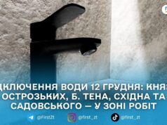 12 грудня в Житомирі частково відключать воду через аварійні роботи — перелік вулиць