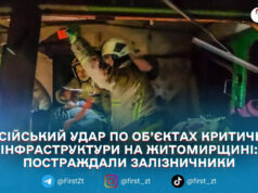 На Житомирщині під час російської атаки поранено чотирьох працівників «Укрзалізниці»
