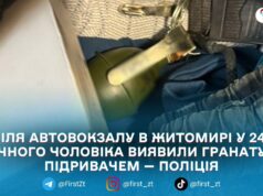 Граната в сумці містянина: у Житомирі поліція розслідує незаконне поводження з боєприпасами