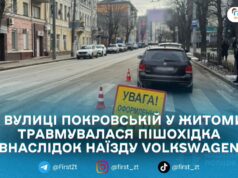 У Житомирі на Покровській легковик збив пішохідку: поліція розпочала розслідування