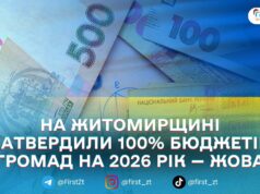 На Житомирщині усі громади затвердили місцеві бюджети на 2026 рік