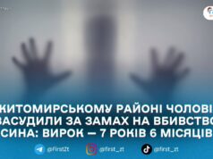 Жителя Житомирського району засудили до 7,5 років ув’язнення за замах на вбивство сина — прокуратура