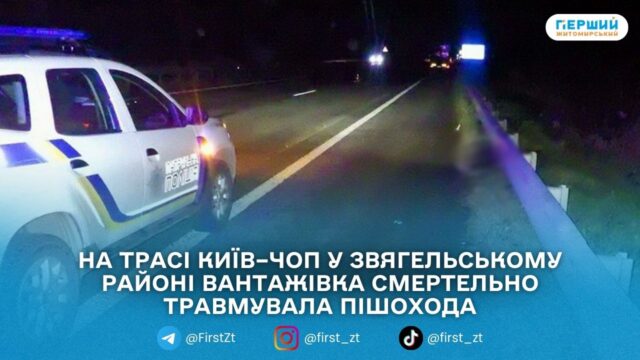 У ДТП на Звягельщині на трасі Київ–Чоп загинув пішохід