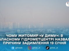 Синоптикиня пояснила, чому 19 січня в Житомирі така задимленість