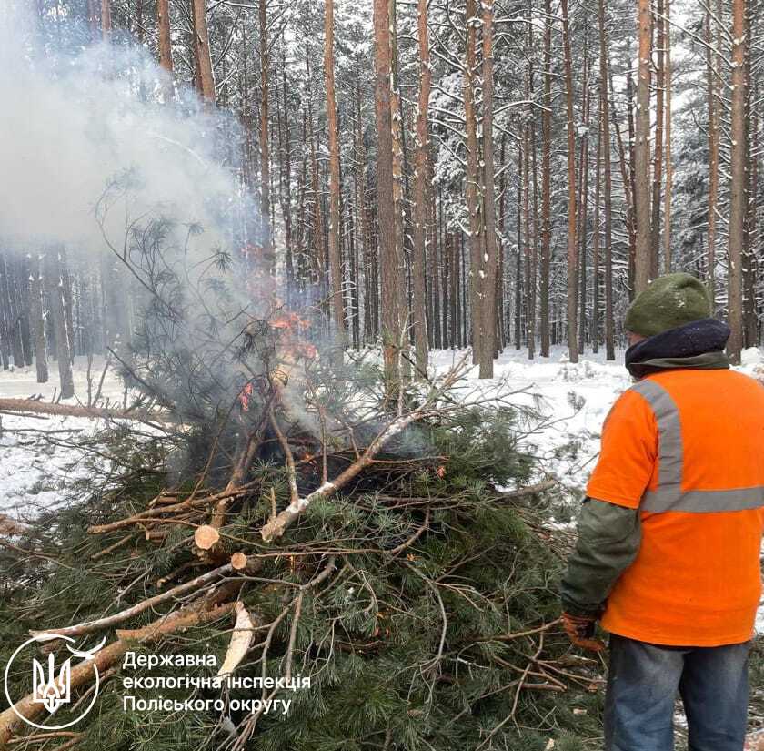 Риболовля на зимувальній ямі, спалювання решток і засмічення лісу:...