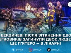 ДТП у Бердичеві: двоє загиблих і п’ятеро травмованих