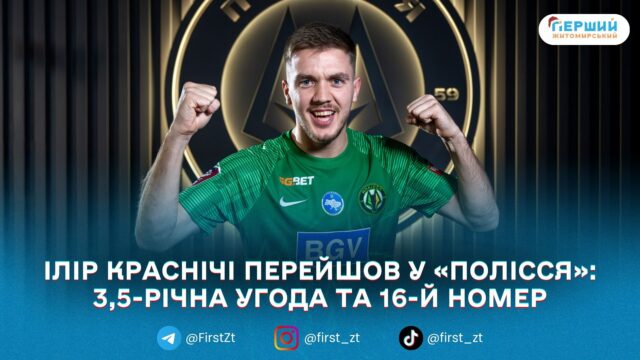 ФК «Полісся» підписав захисника збірної Косова Іліра Краснічі