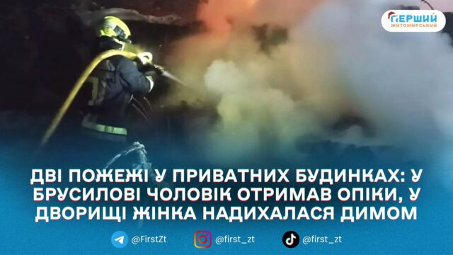 У Житомирському районі на пожежах постраждали двоє людей —...