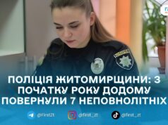 З початку року поліцейські Житомира розшукали та повернули додому сімох дітей