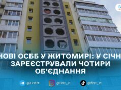 У Житомирі за січень створили 4 нові ОСББ, ще три будинки готують документи