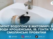 Через аварію на водогоні у Житомирі призупинили водопостачання на кількох вулицях