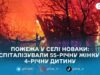 У Коростенському районі під час пожежі травмувалися жінка та 4-річна дитина