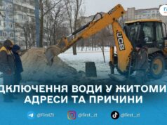 У Житомирі через аварійні роботи зупинять водопостачання на низці вулиць і в Слободі-Селець