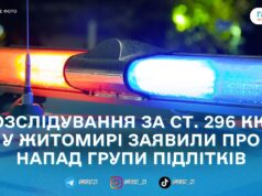 У центрі Житомира група підлітків, ймовірно, напала на 14-річну дівчинку: поліція розслідує хуліганство