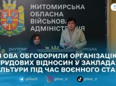 В ОВА провели нараду з керівниками закладів культури Житомирщини щодо трудових відносин під час воєнного стану