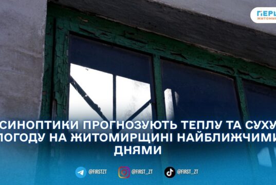 На Житомирщині прогнозують теплий і сухий тиждень: синоптики пояснили причину