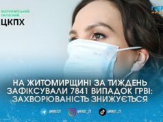Третій тиждень спаду: на Житомирщині менше хворіють на ГРВІ та Covid-19, проте епідпоріг залишається високим
