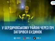 Нічна пожежа під Бердичевом: через несправну піч ледь не згоріли будинок та господарча споруда