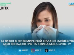 У Житомирській області захворюваність на ГРВІ впала нижче епідпорогу
