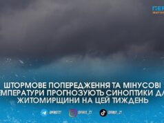 Арктичне повітря, нічні заморозки та штормовий вітер: синоптики дали прогноз для Житомирщини на тиждень