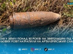 Відлуння війни: на Звягельщині селяни виорали посеред поля артснаряд 40-х років