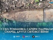 Натрапили на снаряд просто на подвір’ї: на Звягельщині люди відкопали боєприпас під час земляних робіт