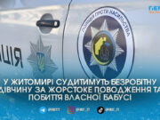 Вимагала гроші на алкоголь та била. У Житомирі 23-річній дівчині загрожує в’язниця за знущання з власної бабусі знущання