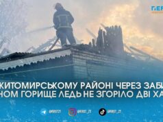 Вогонь охопив дім та сарай: на Житомирщині через сіно на горищі ледь не згоріла сусідська хата