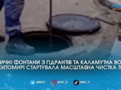«Фонтани» з пожежних гідрантів: у Житомирі п’ять днів масштабно промиватимуть водопровід