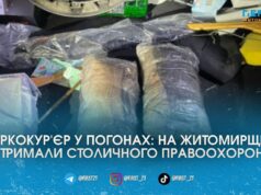 На Житомирщині спіймали київського правоохоронця з партією наркотиків на майже 5 мільйонів грн