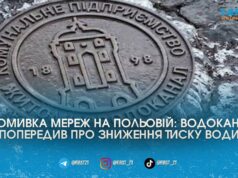 «Фонтани» на Польовій та слабкий тиск у кранах: водоканал попередив частину Житомира про промивку мереж