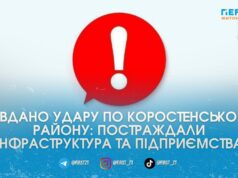 Ворог атакував інфраструктуру та підприємства на Коростенщині: наслідки ударів по Житомирщині