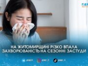 Лікарні порожніють, а віруси відступають: статистика захворюваності на ГРВІ у Житомирській області
