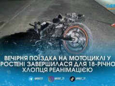 У Коростені юнак з Ушомирської громади розбився на мотоциклі Honda та опинився в лікарні
