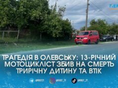 Залишив помирати на дорозі: в Олевську 13-річний мотоцикліст на смерть збив трирічного хлопчика