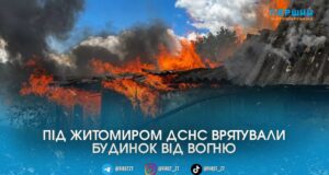 Врятували хату від вогню: під Житомиром рятувальники загасили пожежу у господарчій будівлі