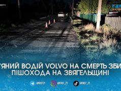 П’яна аварія забрала життя: на Звягельщині водій Volvo на смерть збив пішохода