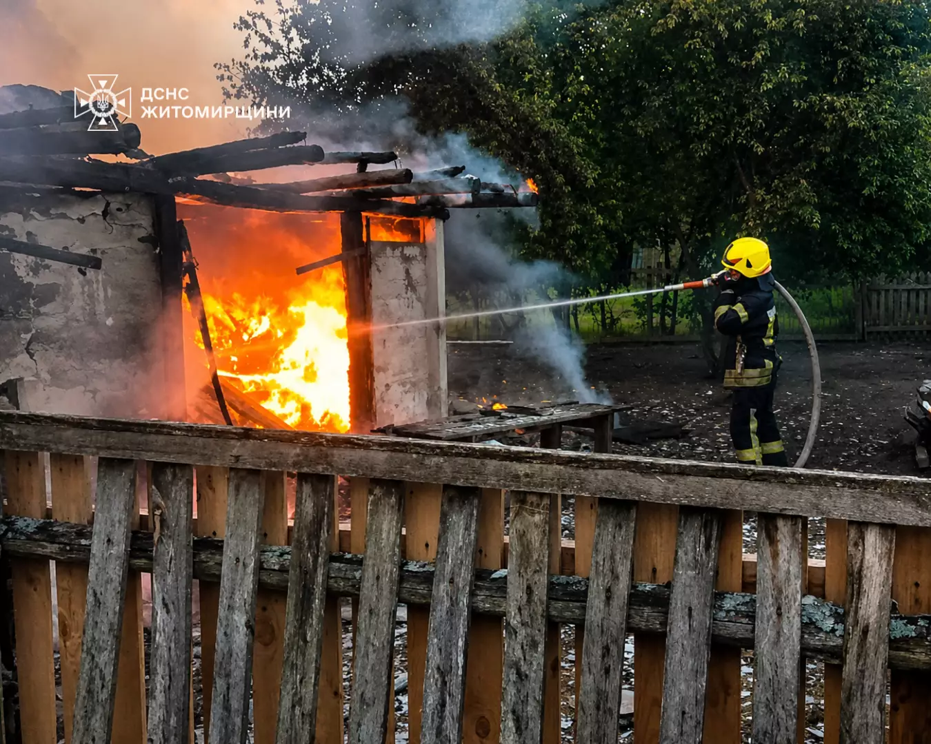 Пожежа у селі Станційне Коростенського району