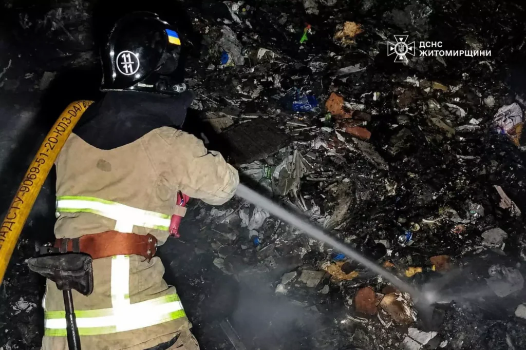 на міському сміттєзвалищі